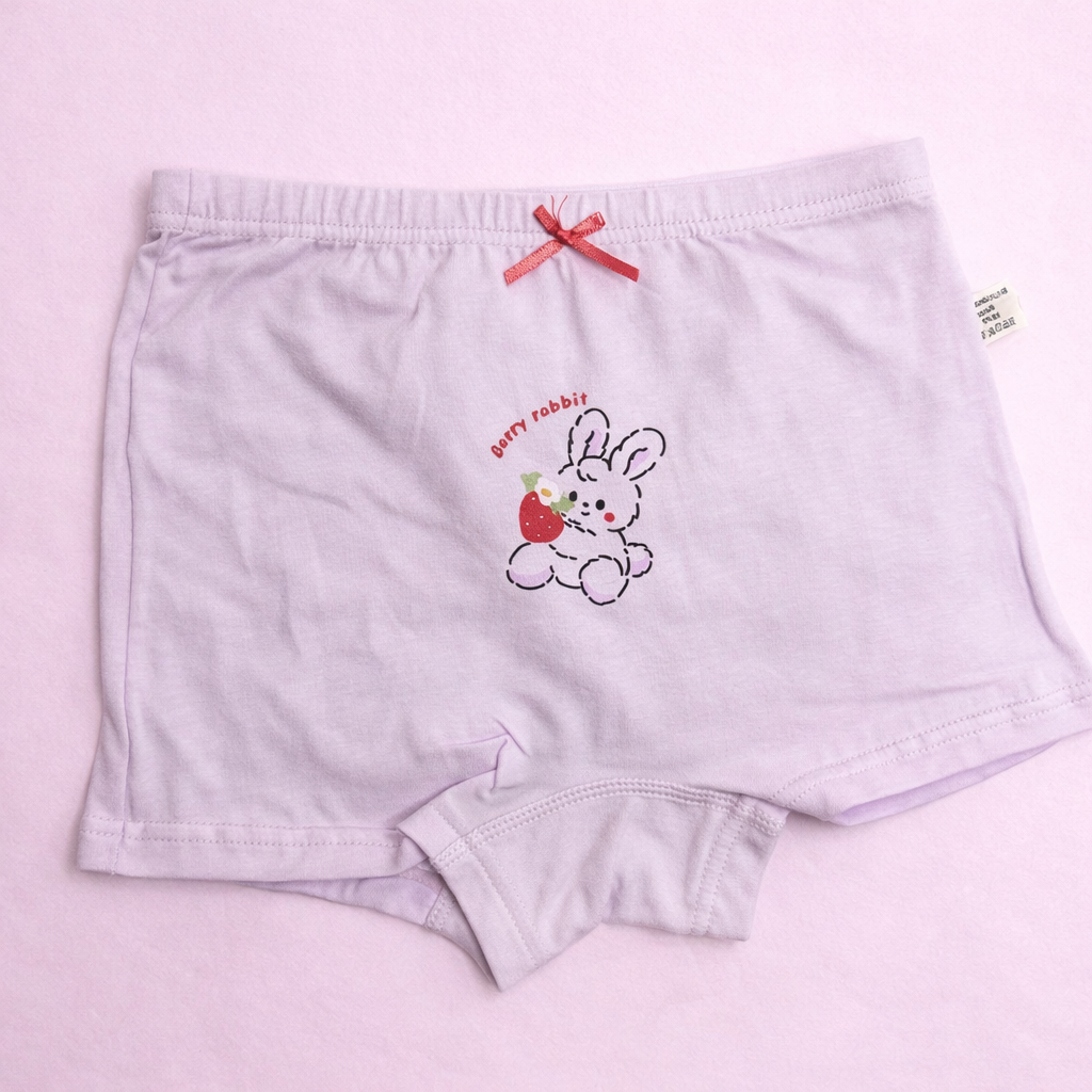 Strawberry Fields Collection – Premium Cotton Girls Boxer Shorts – Soft Breathable Kids Underwear