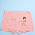 Puppy Love Collection – Girls Premium Viscose Boxer Shorts – Soft Breathable Innerwear
