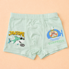 Ocean Heroes Collection – Premium Cotton Boys Boxer Shorts – Soft Breathable Kids Underwear with Shark Prints