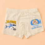 Ocean Heroes Collection – Premium Cotton Boys Boxer Shorts – Soft Breathable Kids Underwear with Shark Prints