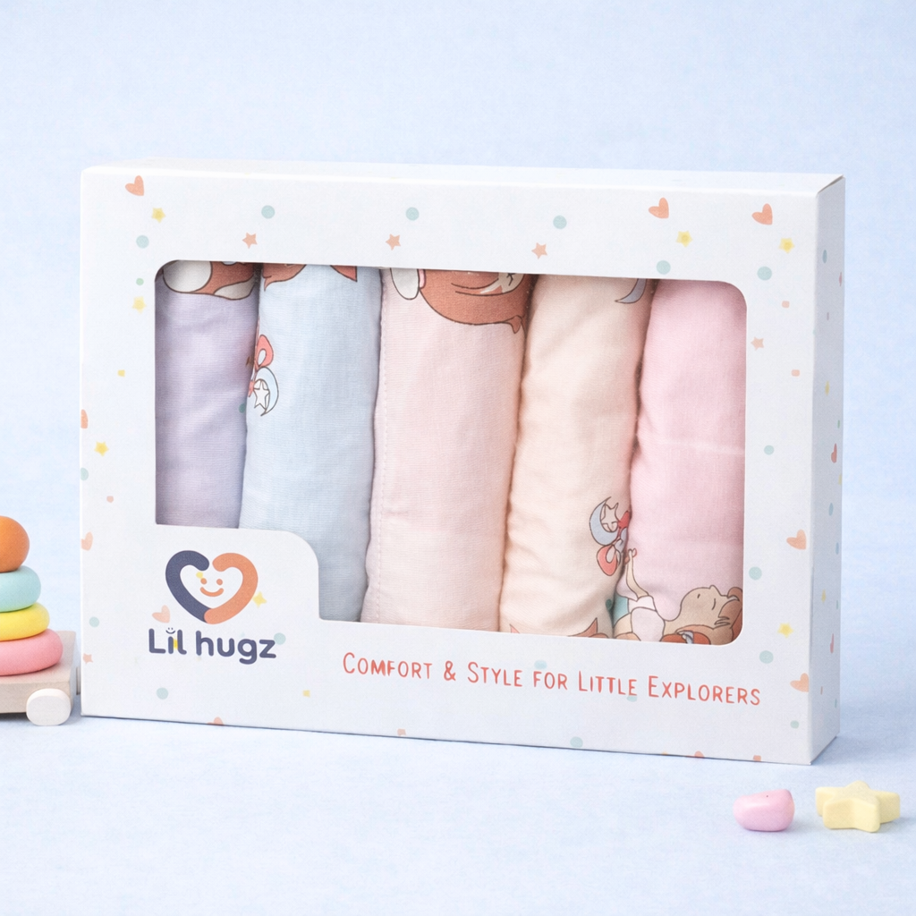 Sweet Days Collection – Girls Hybrid Cotton Undergarments – Soft Breathable Kids Underwears