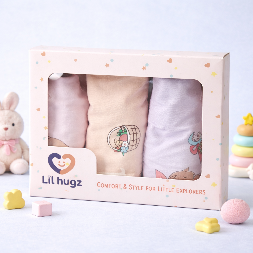 Sweet Days Collection – Girls Hybrid Cotton Undergarments – Soft Breathable Kids Underwears