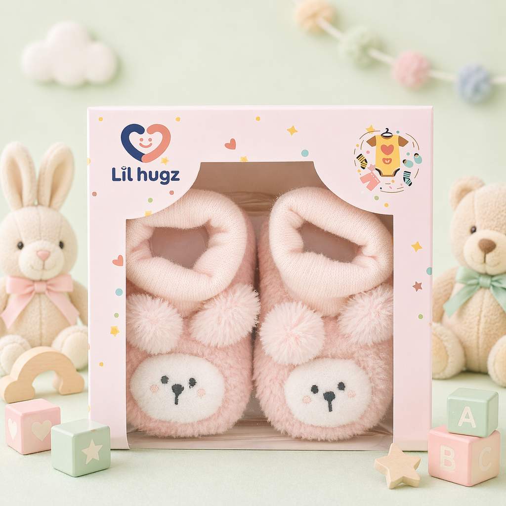 Little Luxe Warm Furry Collection—Premium Soft Sole Baby Shoes for Newborns and Infants