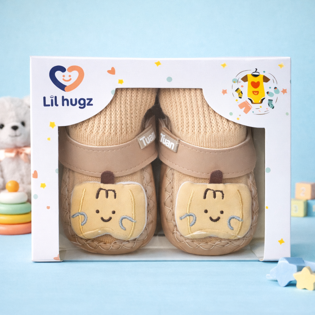 Little Steps 2-in-1 Essentials Collection Premium Baby Shoe and Sock Combo