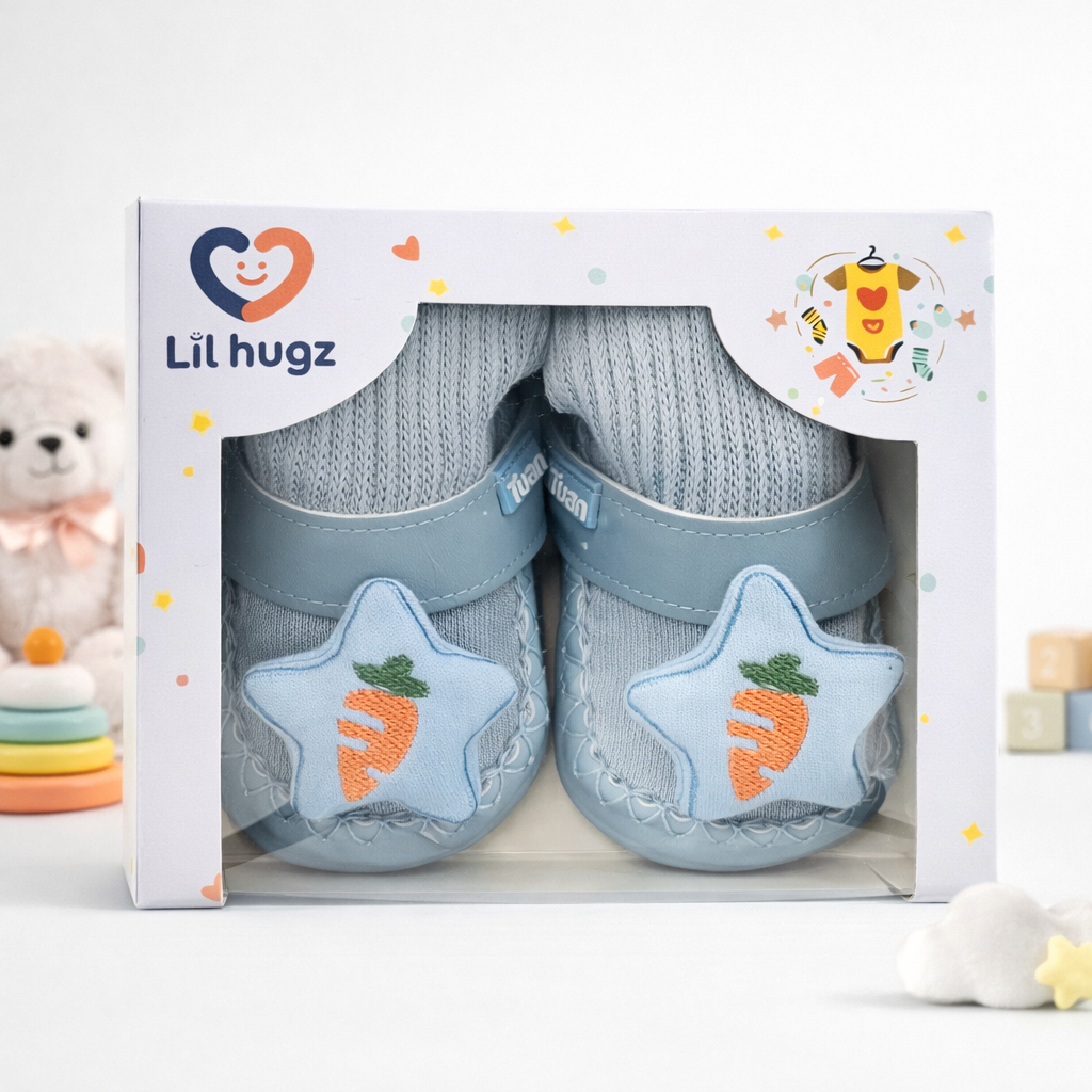 Little Steps 2-in-1 Essentials Collection Premium Baby Shoe and Sock Combo