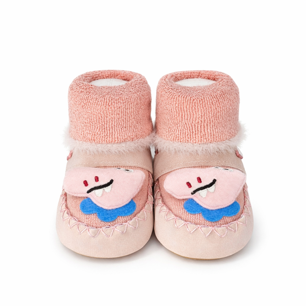 Warm Furry Baby Boots Collection Premium Soft Sole Velcro Boots for Newborns and Infants