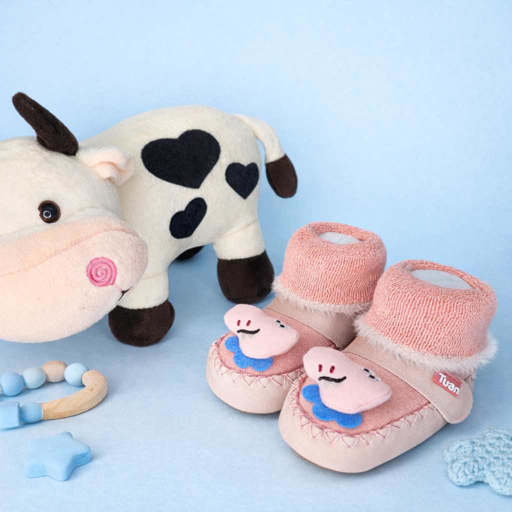 Warm Furry Baby Boots Collection Premium Soft Sole Velcro Boots for Newborns and Infants