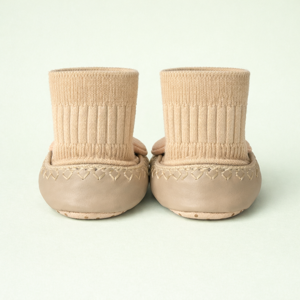 Daisy Steps Baby Sock Shoes for Girls | Soft Anti-Slip Sole | Flower Design Indoor Footwear for Newborns & Toddlers