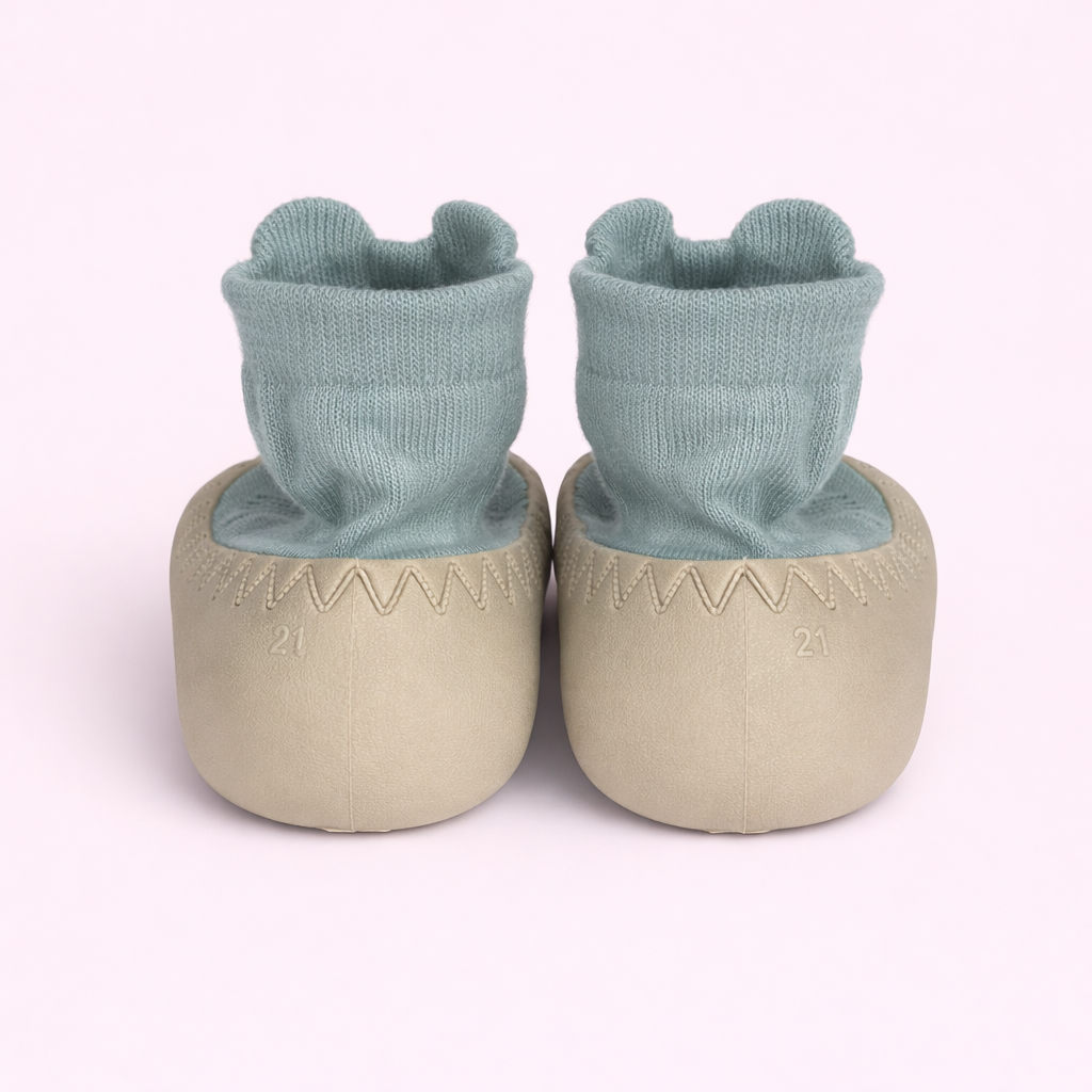 First Steps Collection | Baby Sock Shoes with Anti-Slip Sole | Soft Indoor Footwear for Newborns, Infants & Toddlers