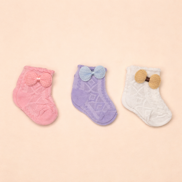 Tiny Toes Comfort Collection Premium Soft Baby Socks for Newborns and Infants (0–12Months)