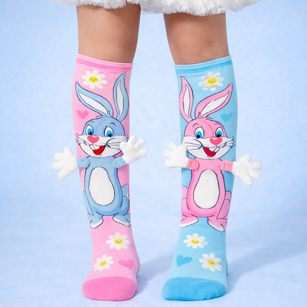 Whimsical Wonders 3D Fashion Socks Premium Knee-High Socks with Plush 3D Features