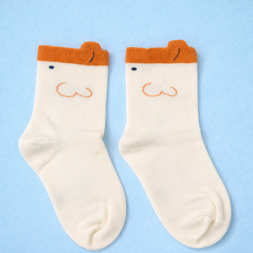 Happy Days Kids Crew Socks Collection Premium Cotton Socks with Adorable Embroidery