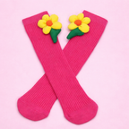 Pretty Pink Flower Socks – Color Crush Premium Kids Socks