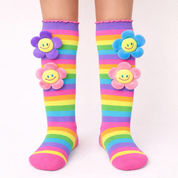 Whimsical Wonders 3D Fashion Socks Premium Knee-High Socks with Plush 3D Features