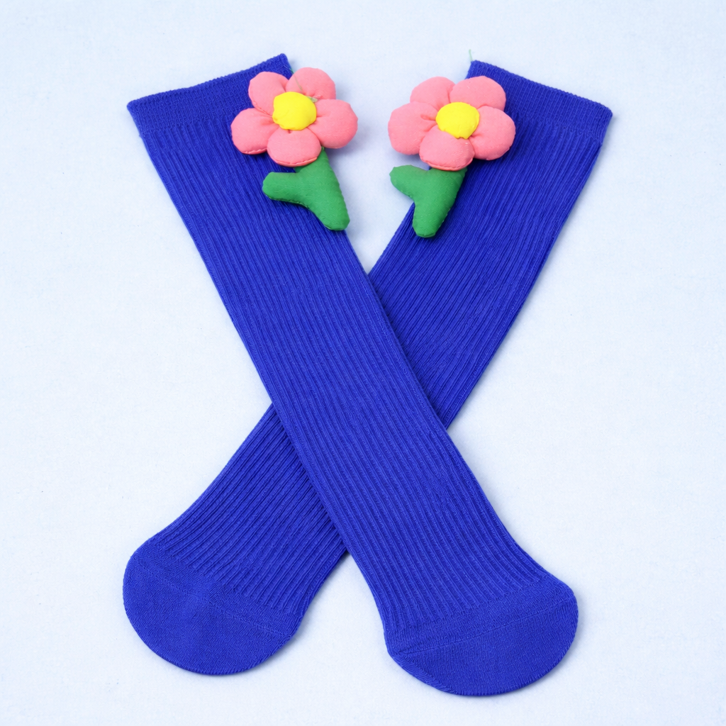 Pretty Pink Flower Socks – Color Crush Premium Kids Socks