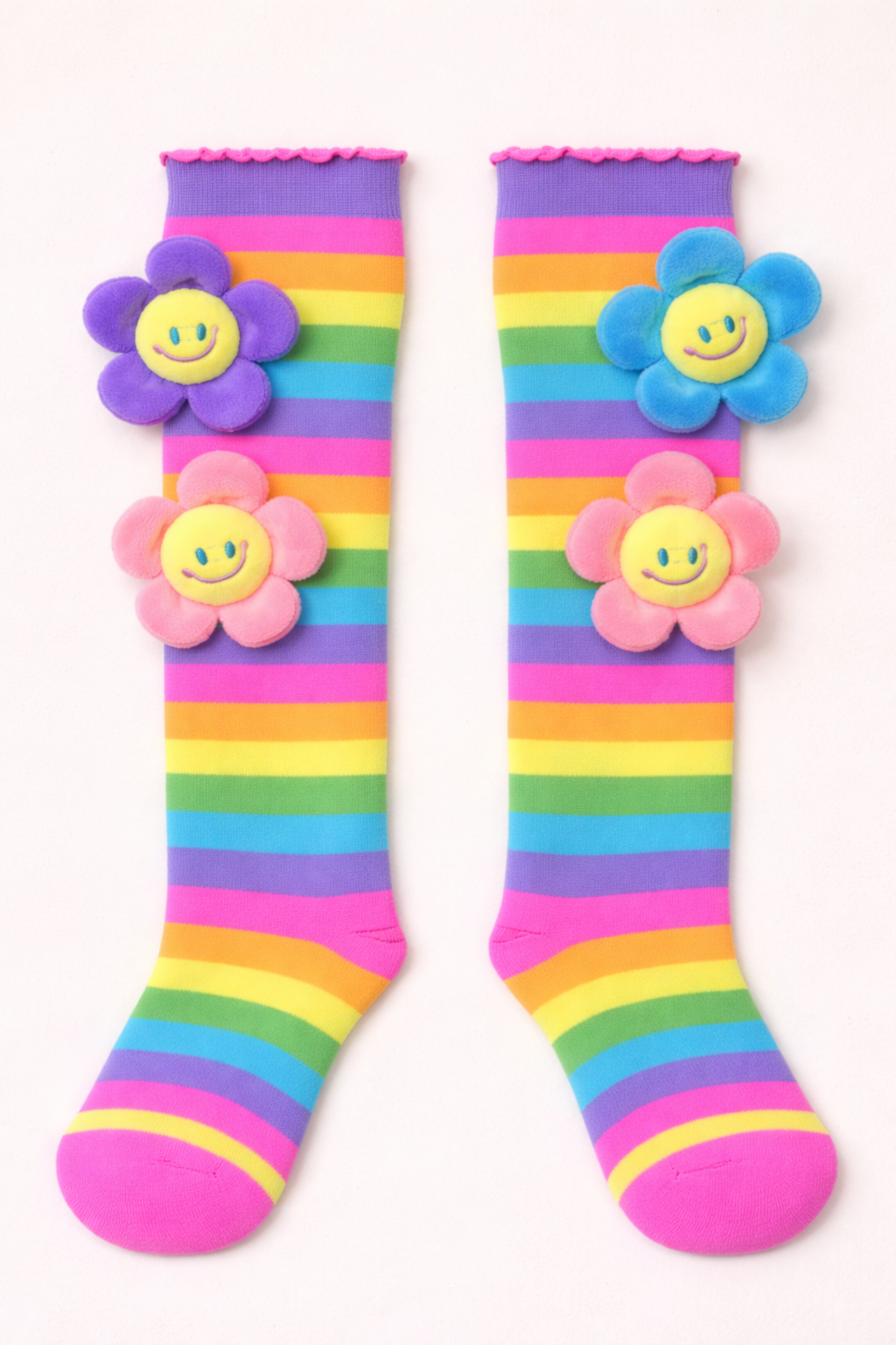 Whimsical Wonders 3D Fashion Socks Premium Knee-High Socks with Plush 3D Features