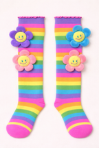 Whimsical Wonders 3D Fashion Socks Premium Knee-High Socks with Plush 3D Features