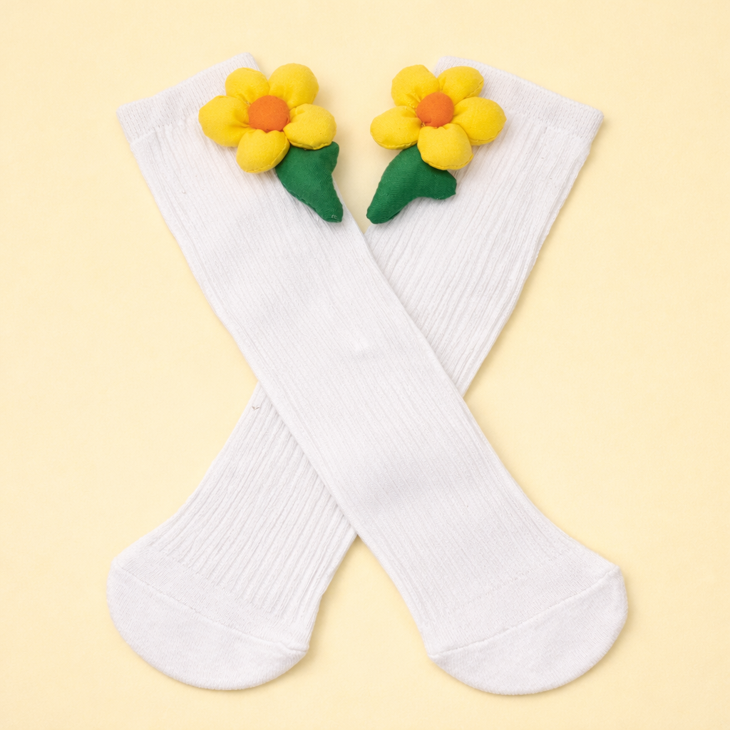 Pretty Pink Flower Socks – Color Crush Premium Kids Socks