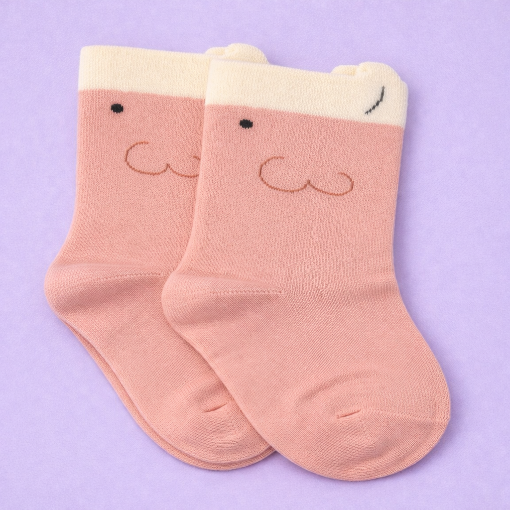 Happy Days Kids Crew Socks Collection Premium Cotton Socks with Adorable Embroidery