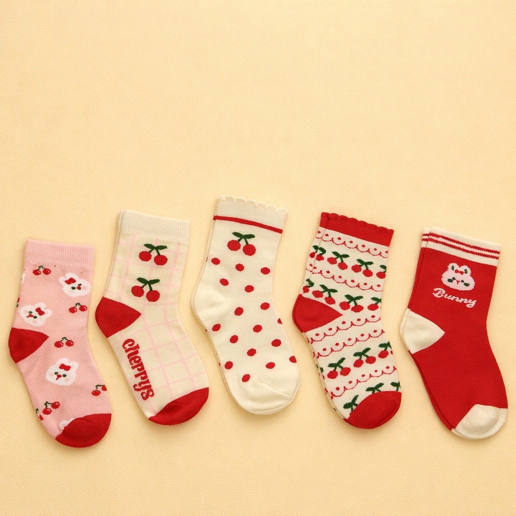 Fun and Playful Kids Crew Socks Collection Premium Cotton Socks with Trendy Designs