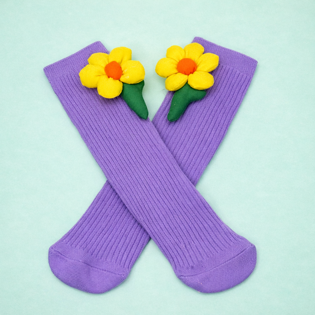 Shining Sunflower Socks – Color Crush Premium Kids Socks