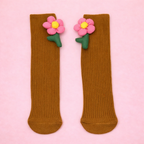 Pretty Pink Flower Socks – Color Crush Premium Kids Socks