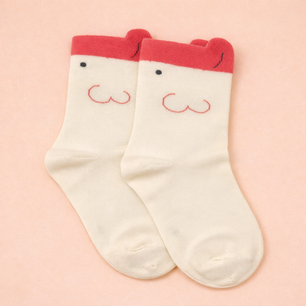 Happy Days Kids Crew Socks Collection Premium Cotton Socks with Adorable Embroidery