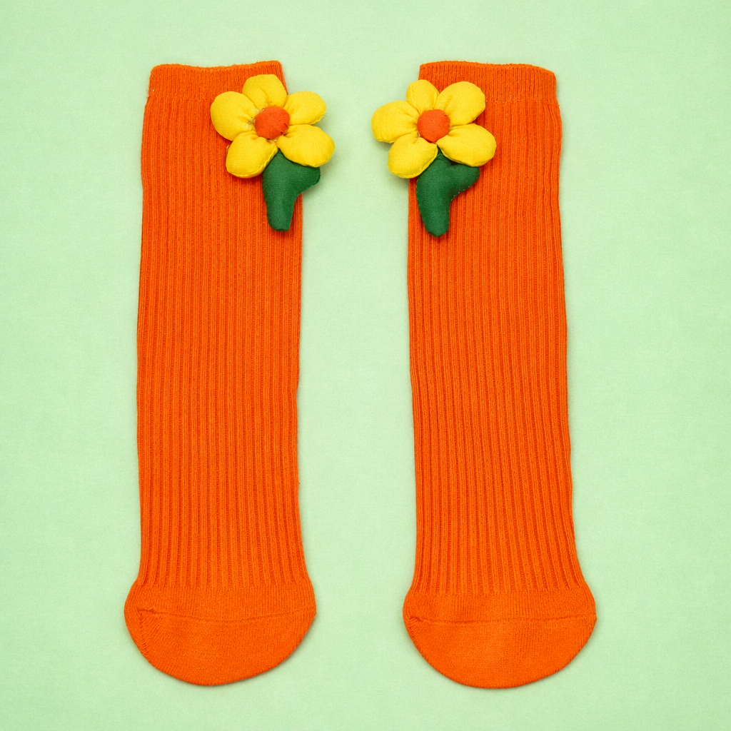 Pretty Pink Flower Socks – Color Crush Premium Kids Socks