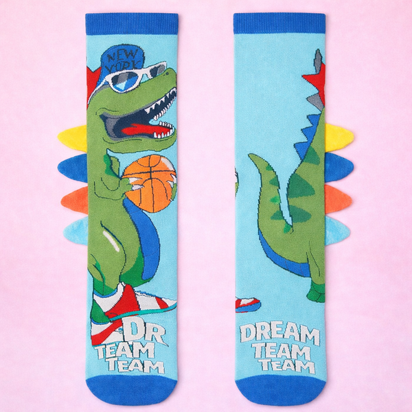 Kids Knee High Socks – 3D Whimsical - Aligator
