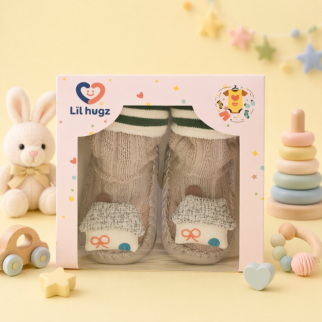 Cozy Feet Baby Essentials Collection Premium Soft Baby Socks with Cute Character Designs